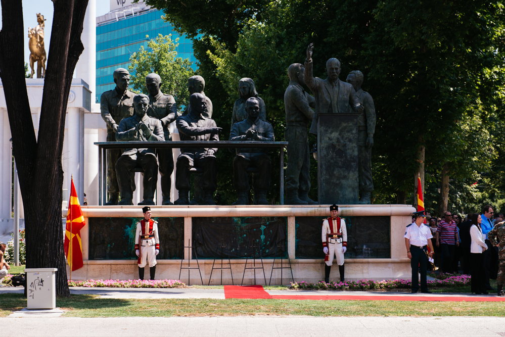 Statue de l'Assemblée Antifasciste pour la LIbération du peuple Macédonien