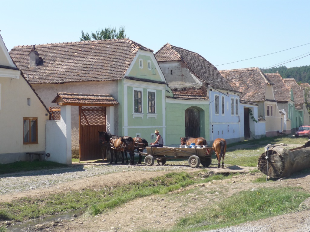 Village de Viscri en Transylvanie